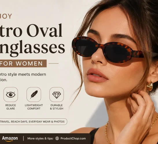 top 10 best retro oval sunglasses for women for stylish UV protection