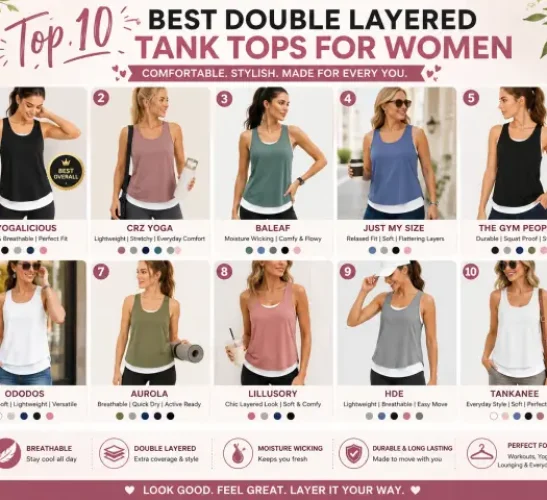 Top 10 Best Double Layered Tank Tops That Are Comfortable and Stylish